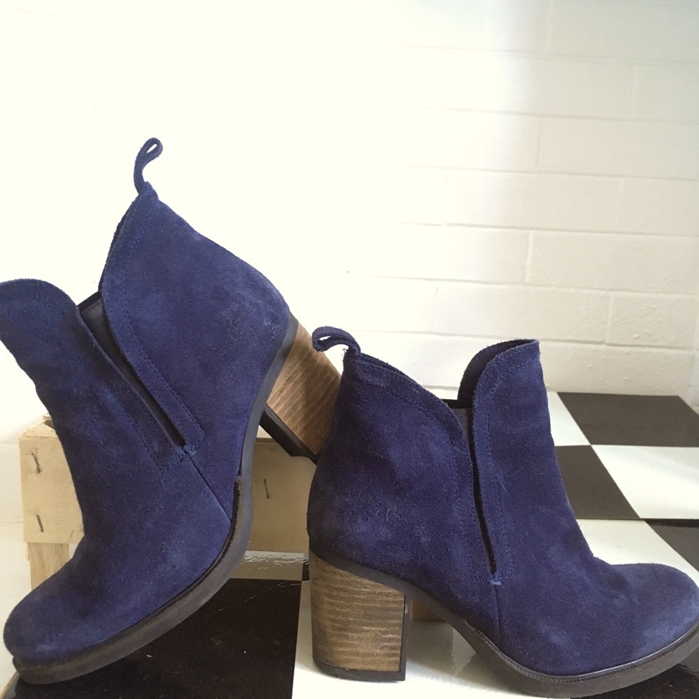 All Season BLUE SUEDE SHOES! Water resistant.